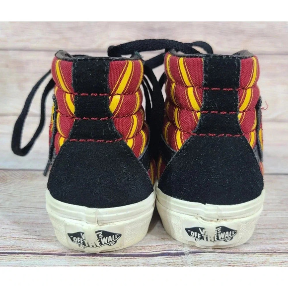 Vans Harry Potter Hogwarts Gryffindor Skateboard Sk8 Hi-Top Shoe Kids US 11 - Picture 5 of 8